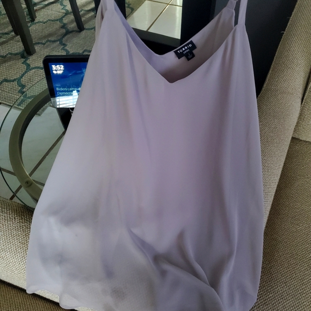 Torrid Spaghetti strap grey top